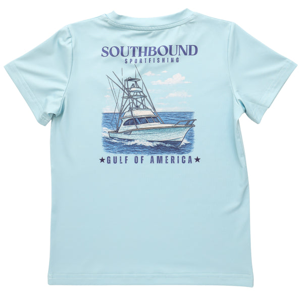 America Fishing Boat Tee