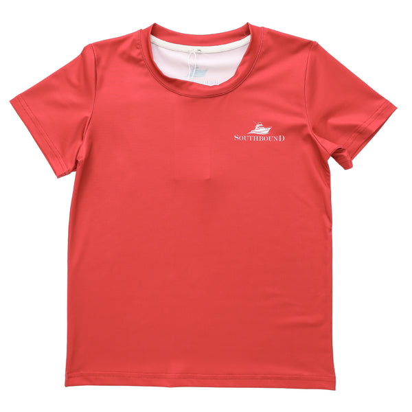 Performance Logo Tee- Red