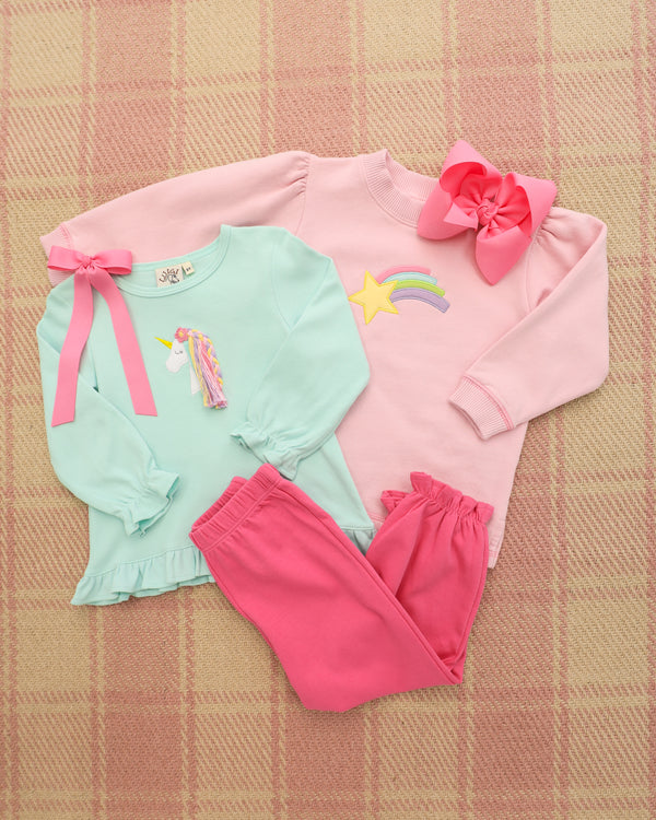 Ruffle Bloomer Pants- Hot Pink