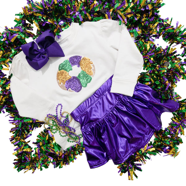 Sequin King Cake Holly Shirt