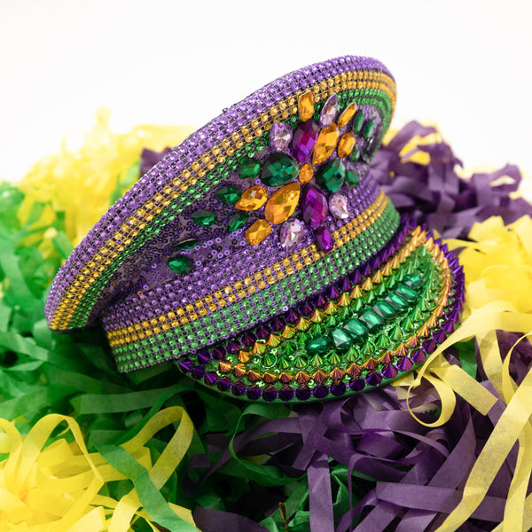 Mardi Gras Rhinestone Conductor Hat Youth