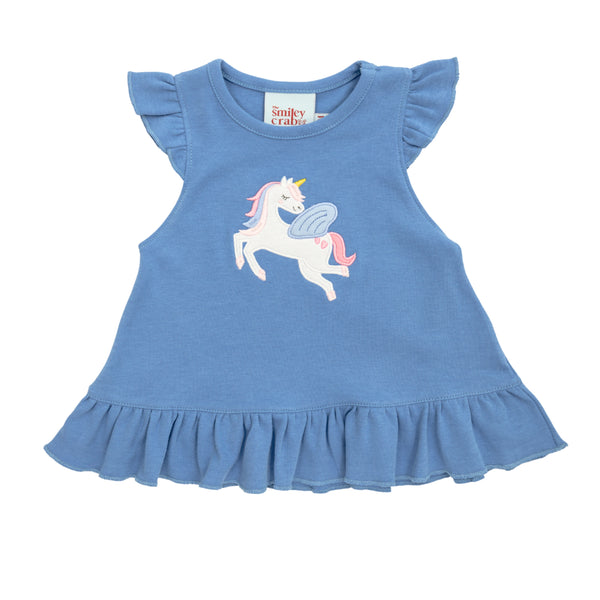 Unicorn Ruffle Top