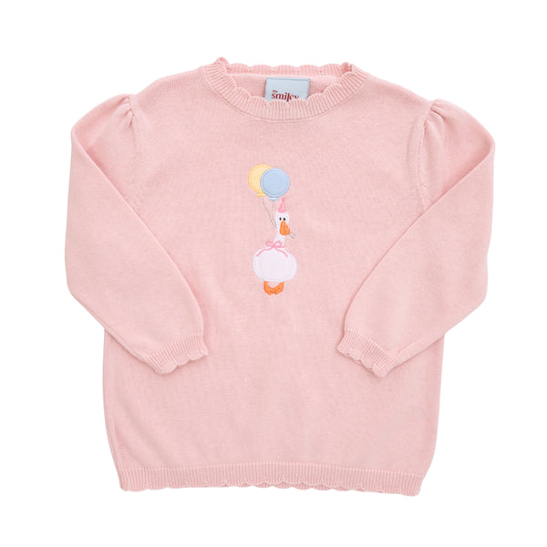 Party Goose Sweater- Pink