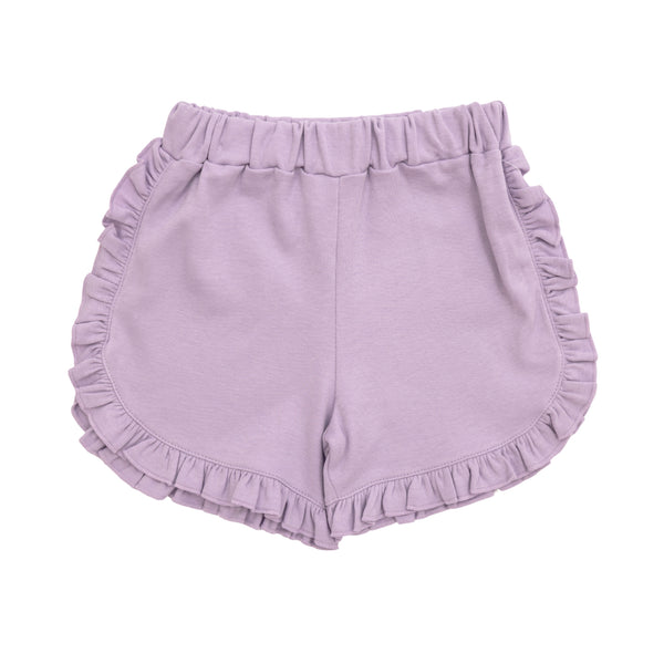 Lavender Ruffle Shorts