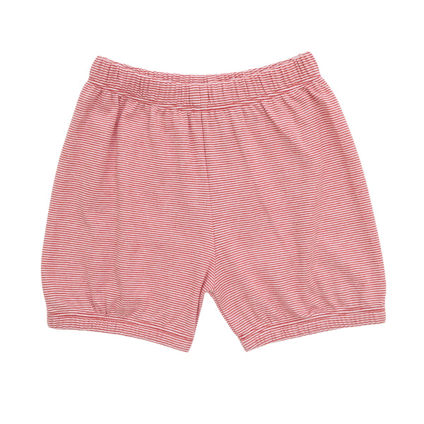 Red Mini Stripe Knit Bloomer