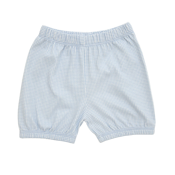 Light Blue Windowpane Knit Bloomers