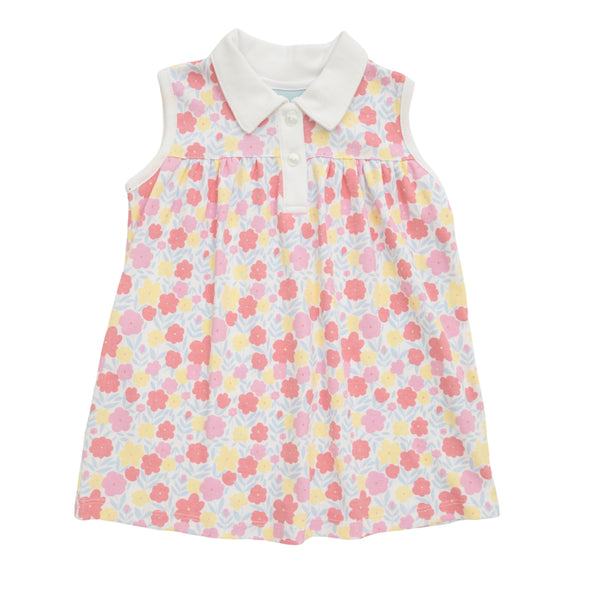 Spring Floral Polo Dress