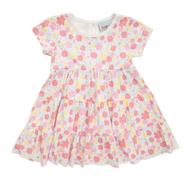 Spring Floral Tiered Dress
