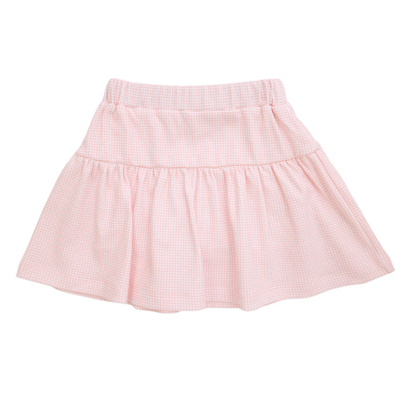 Light Pink Windowpane Skort