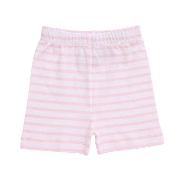 Light Pink Stripe Shorts