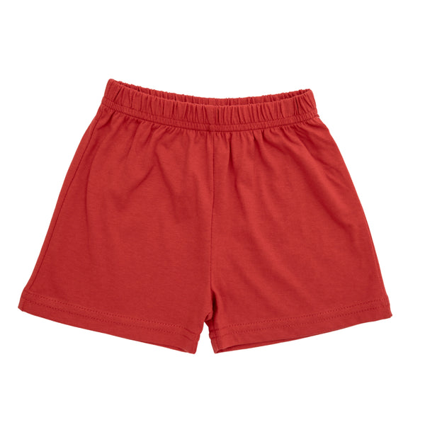 Red Knit Shorts