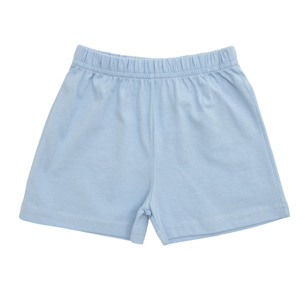 Blue Knit Shorts