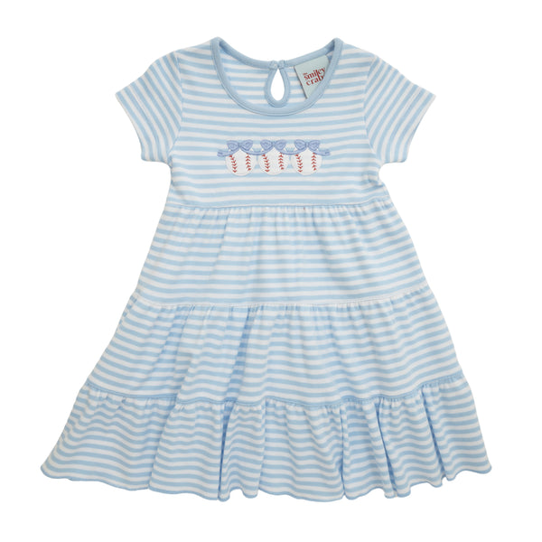 Baseball & Bows Trio Tiered Dress