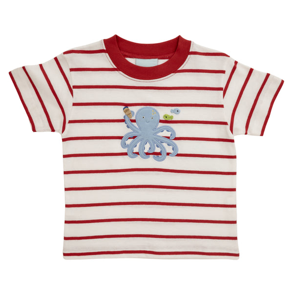 Octopus Swimming W/ Fish Shirt