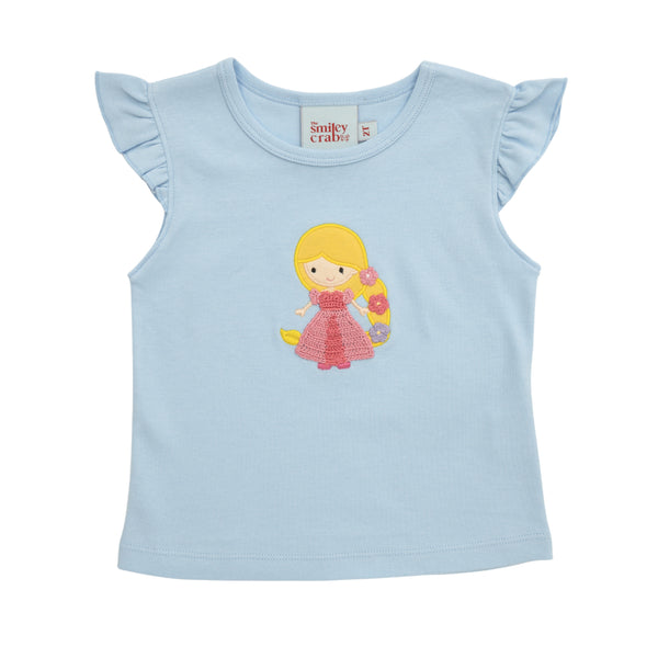 Pink Princess Flutter Top