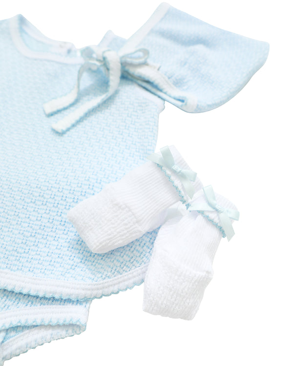 Sleeveless Diaper Set- Blue