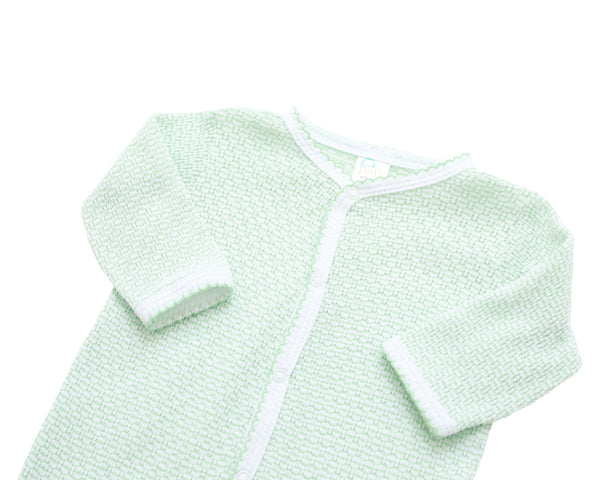 Knit Footie- Mint