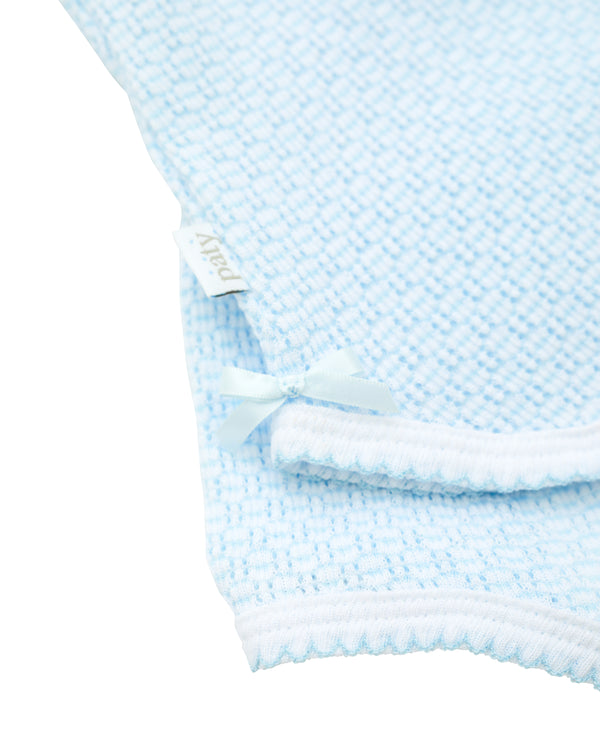 Sleeveless Bows Diaper Set - Blue