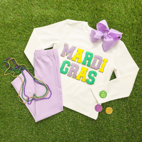 Mardi Gras Chenille Shirt