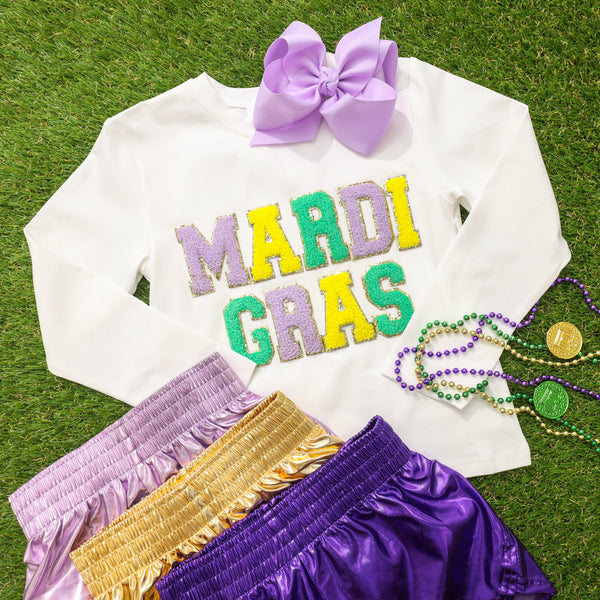 Steph Shorts Metallic- Lavender