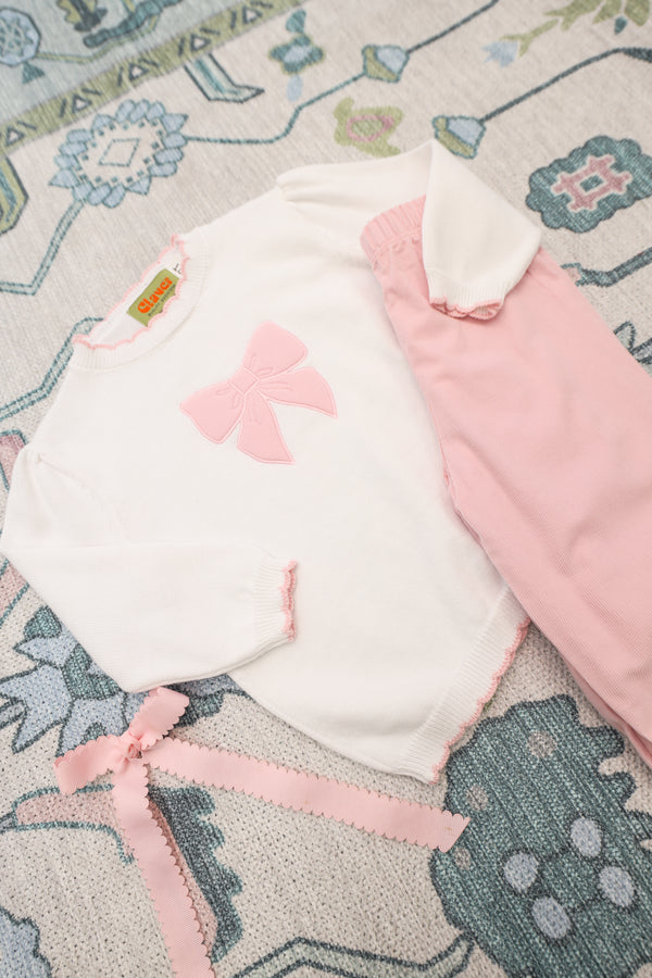 Corduroy Ruffle Bloomer Pants- Lt. Pink