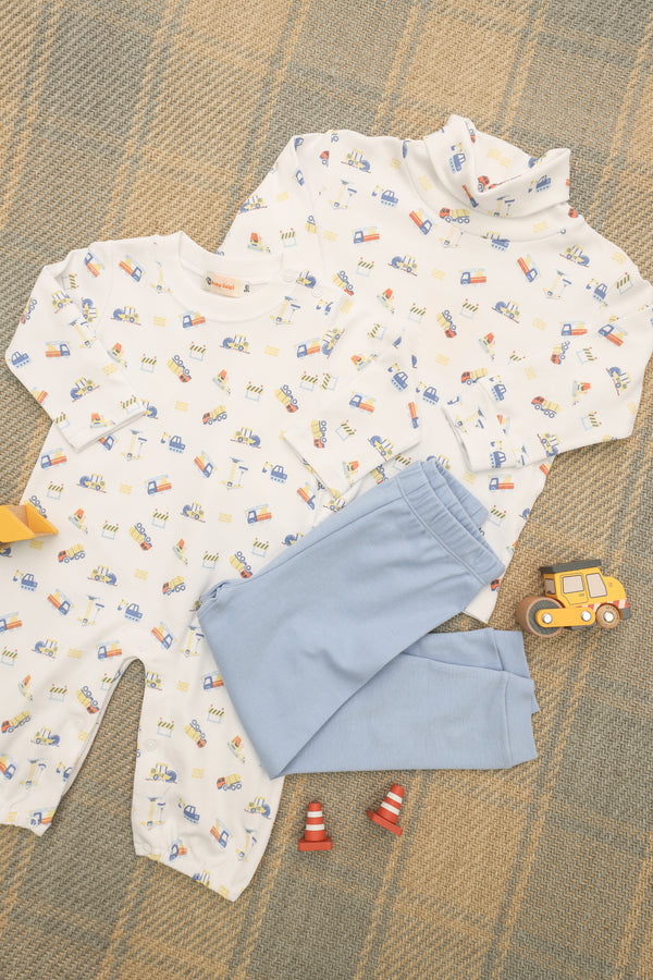 Under Construction Print Romper
