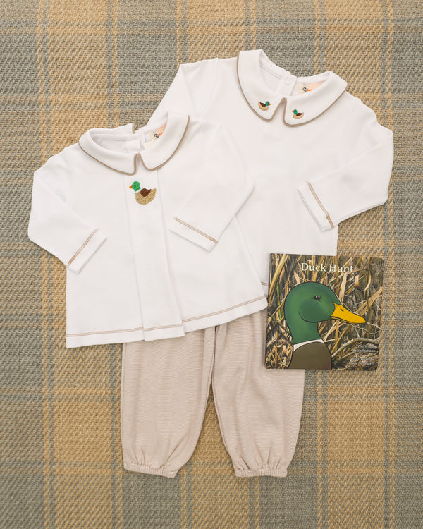 Crochet Duck Peter Pan Collar Shirt