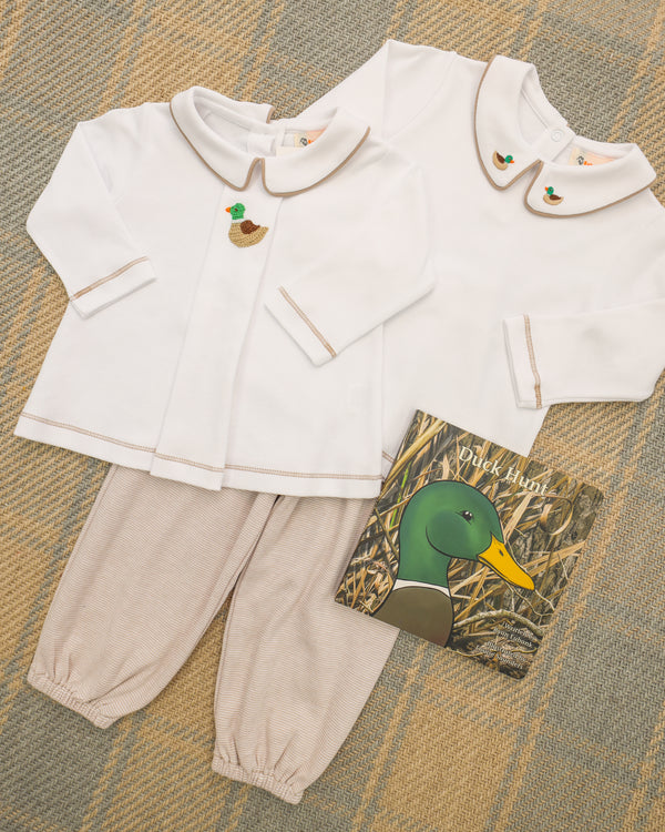 Crochet Duck Peter Pan Collar Shirt