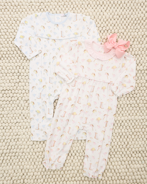 Howdy Baby Romper- Pink