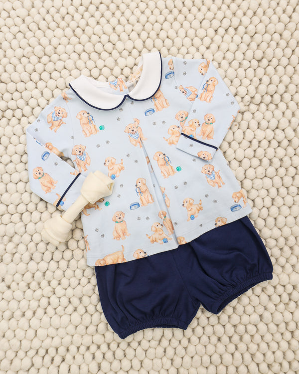 Puppy Adventures Printed Bloomer Set