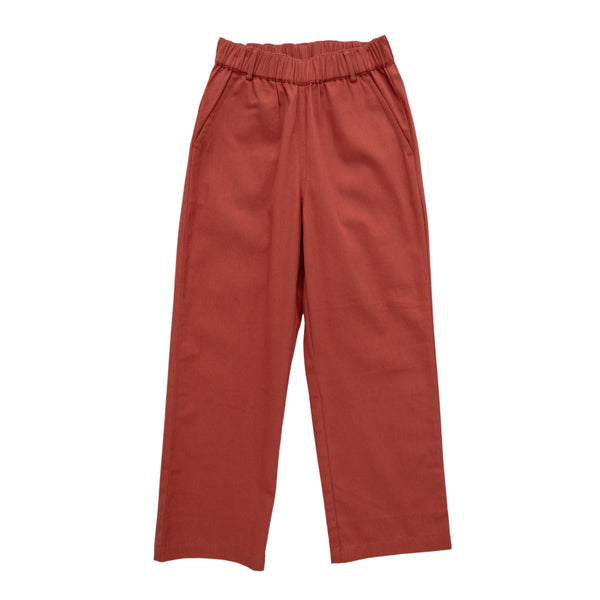 Elastic Pants- Mineral Red