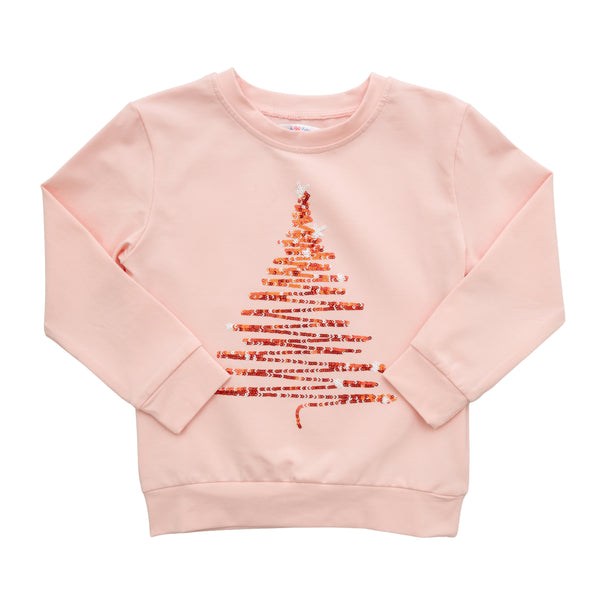 Sequin Christmas Tree LS Shirt