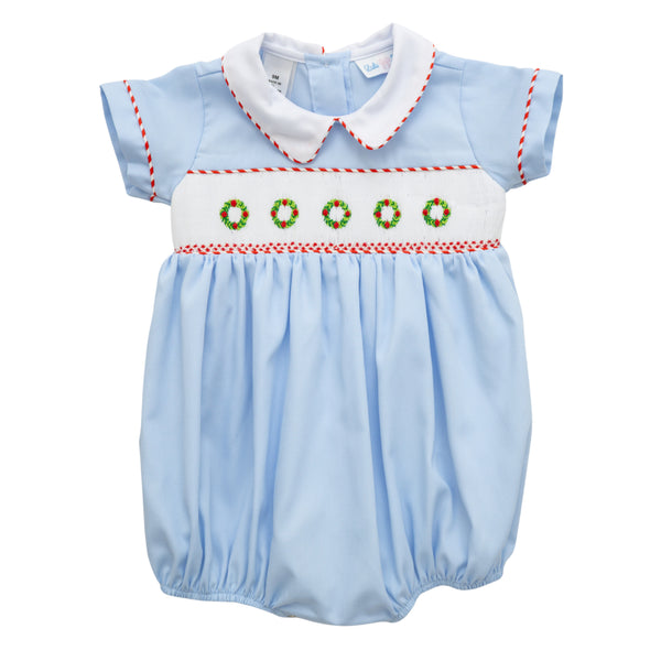 Christmas Wreath Smocked Noah Bubble