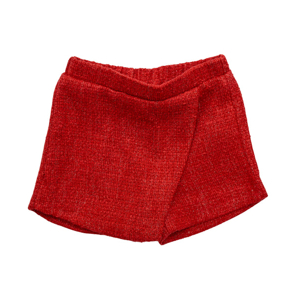 Red Tweed Stella Skort
