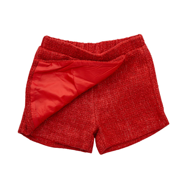 Red Tweed Stella Skort