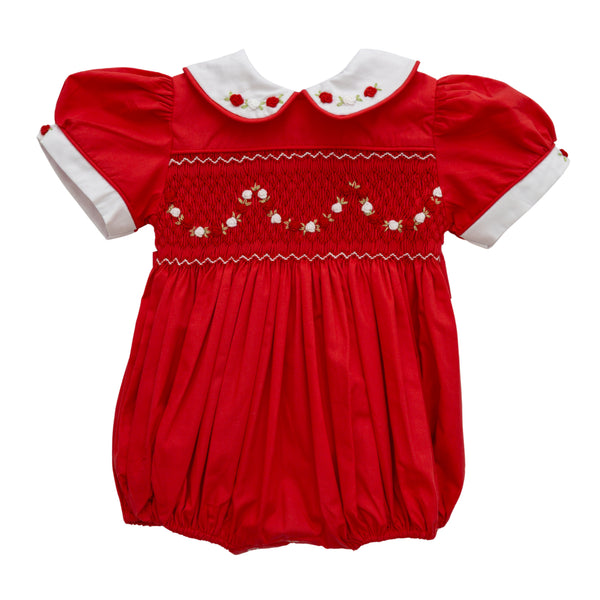 Red Roses Smocked Nikki Bubble