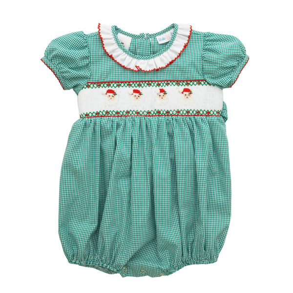 Santa Smocked Roise Bubble