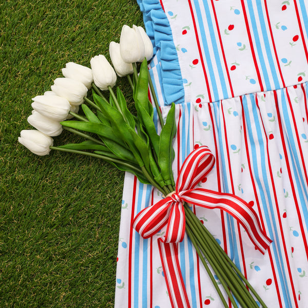 Red White And Blue Rosebud Bloomer Set