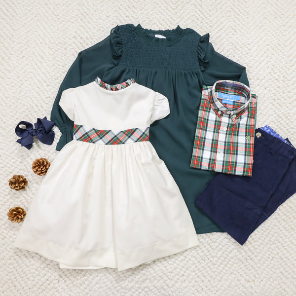 Lottie Dress- Dark Green