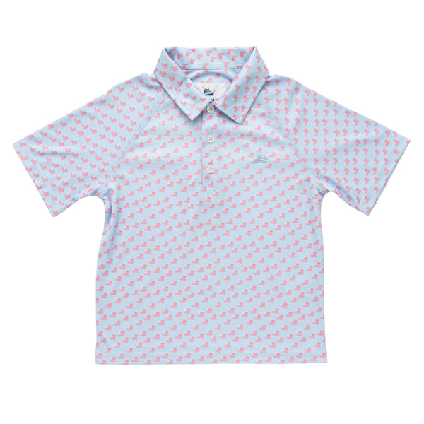 Flags Print Polo