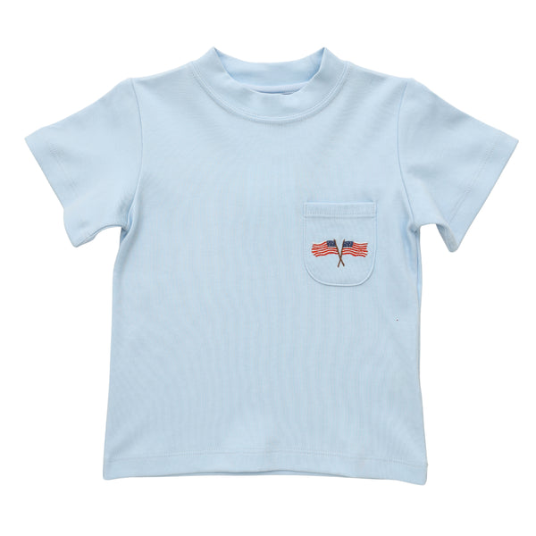 Mini Crossing Flags Pocket T-Shirt