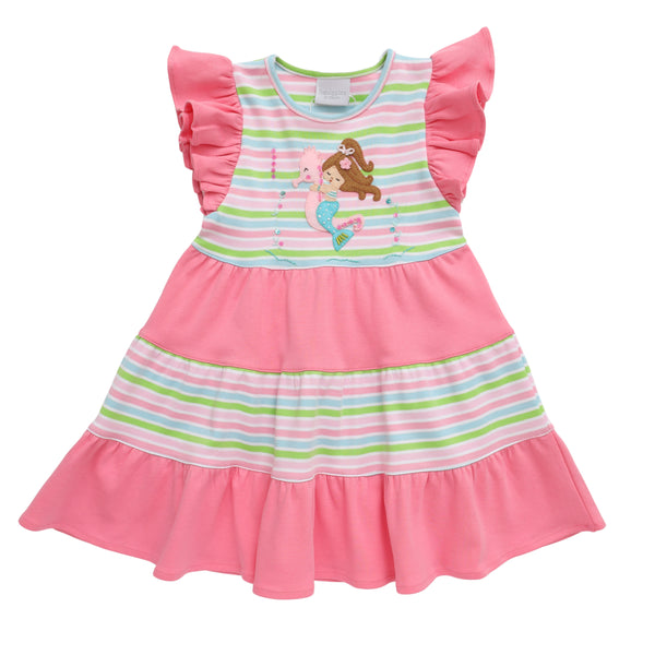 Under The Sea Ride Ruffle Dress