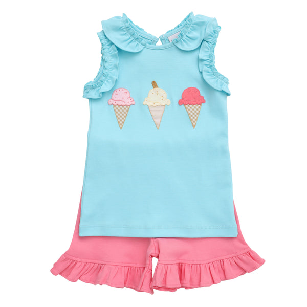 Soft Serve Short Set- Blue