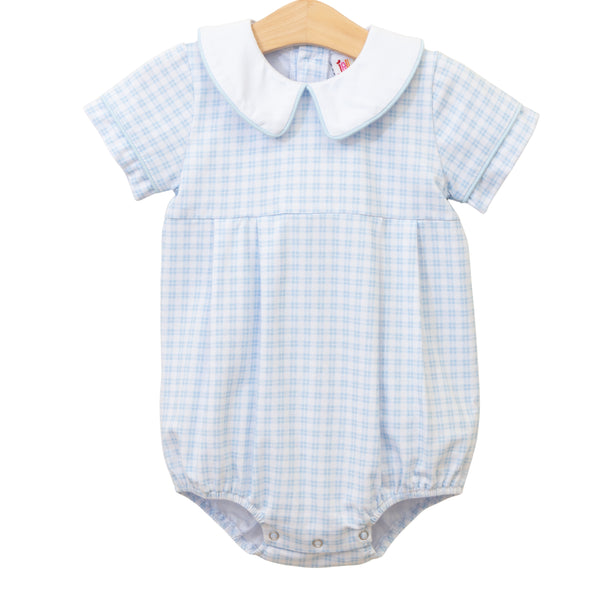 Powder Blue Plaid Bubble