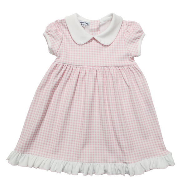 Mini Checks Collared Dress Set