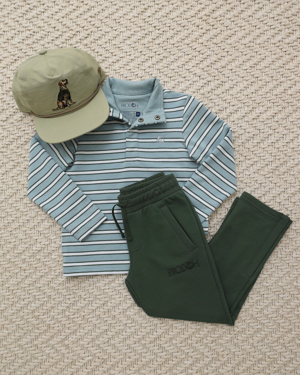 Sporty Snap Pullover- Arona Stripe
