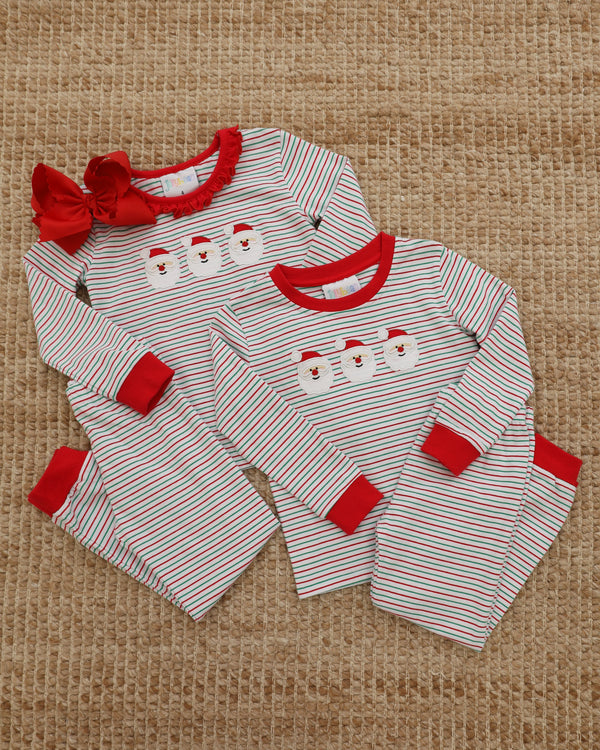 Christmas Candy Stripe Santa Set