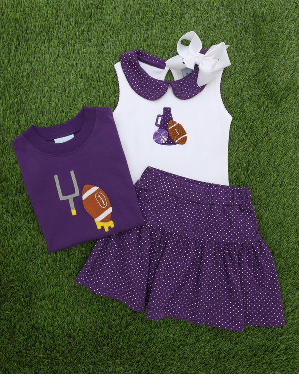 Touchdown Shirt- Purple/Yellow
