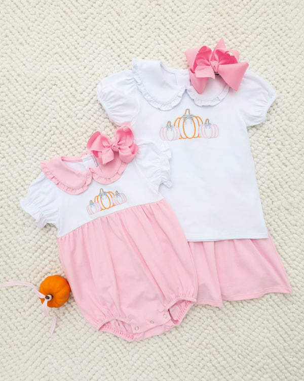 Proper Pumpkins Ruffle Collar Bubble