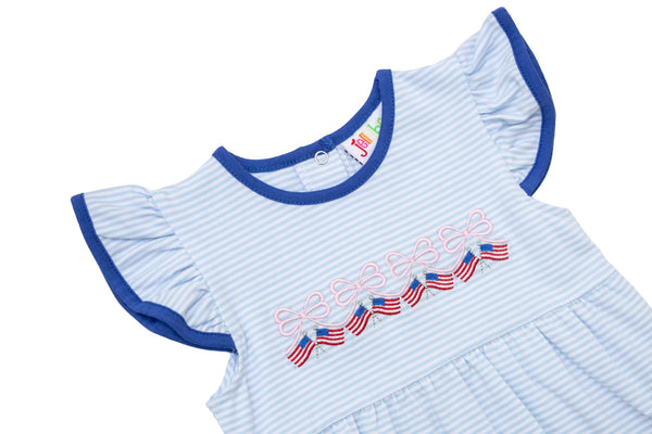 Let Freedom Ring Ruffle Pocket Dress